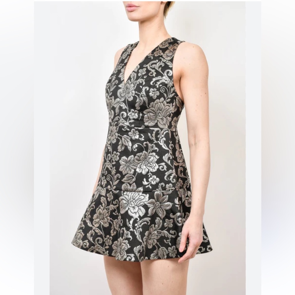 Alice and Olivia silver dress